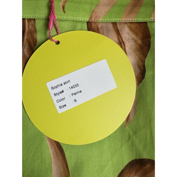 ALDEN ADAIR Sophia Palma Set Hi-Low Maxi Skirt Ruffle Cropped Blouse Resort NEW - Picture 16 of 16